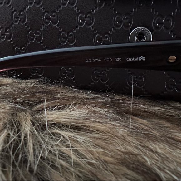 GUCCI GG3714 Women’s Eyeglasses Frames GH3714 ODO Tropical Burgundy 54mm 120 RX - Picture 7 of 8